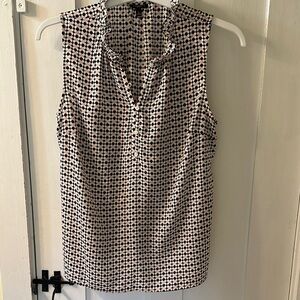 Talbots Sleeveless Geometric Print Top